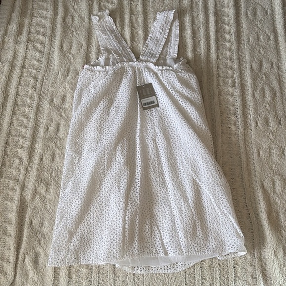 Everlane Textured White Midi Dress - Picture 7 of 13